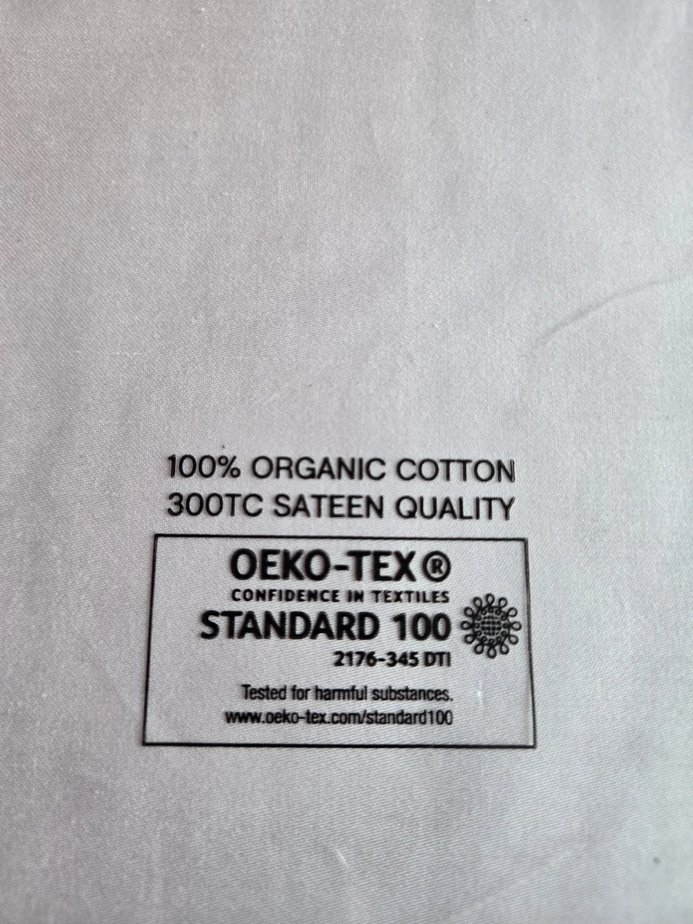 Outline Organic Cotton Duvet Cover in Light Pink